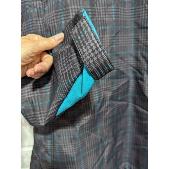 Free Country Women’s Teal Plush Lined Plaid Full Zip Ski Jacket Size Medium - Picture 5 of 7